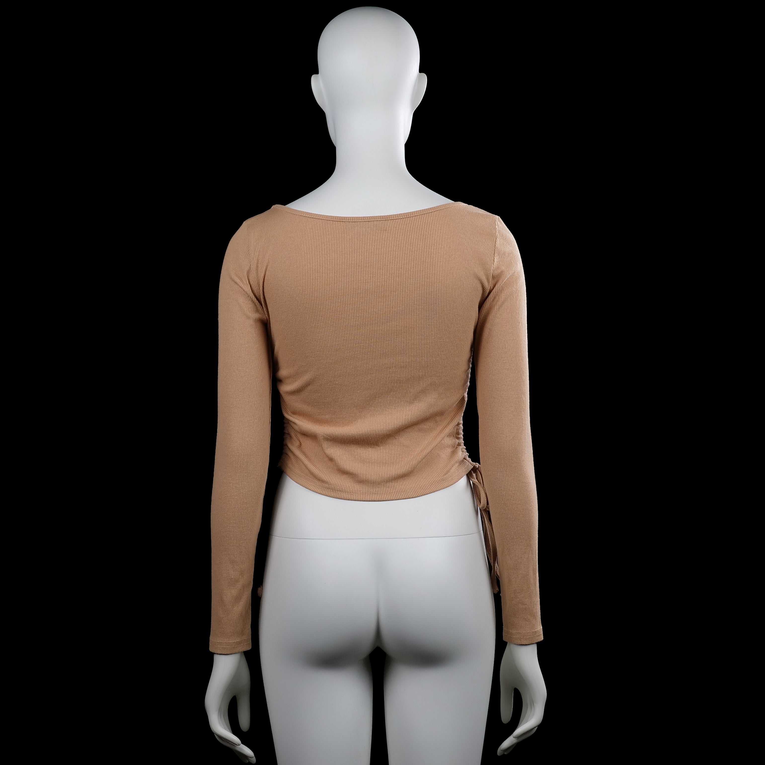 Long-sleeve top - Camel - Size S