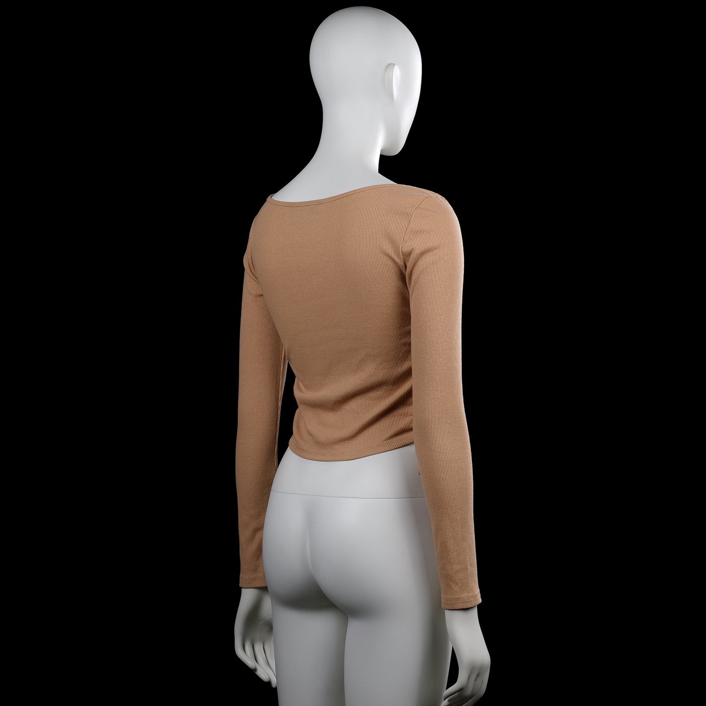 Long-sleeve top - Camel - Size S