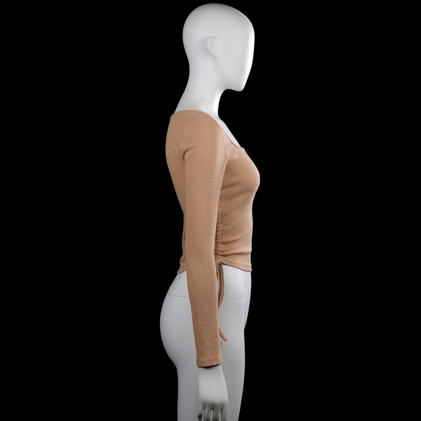 Long-sleeve top - Camel - Size S
