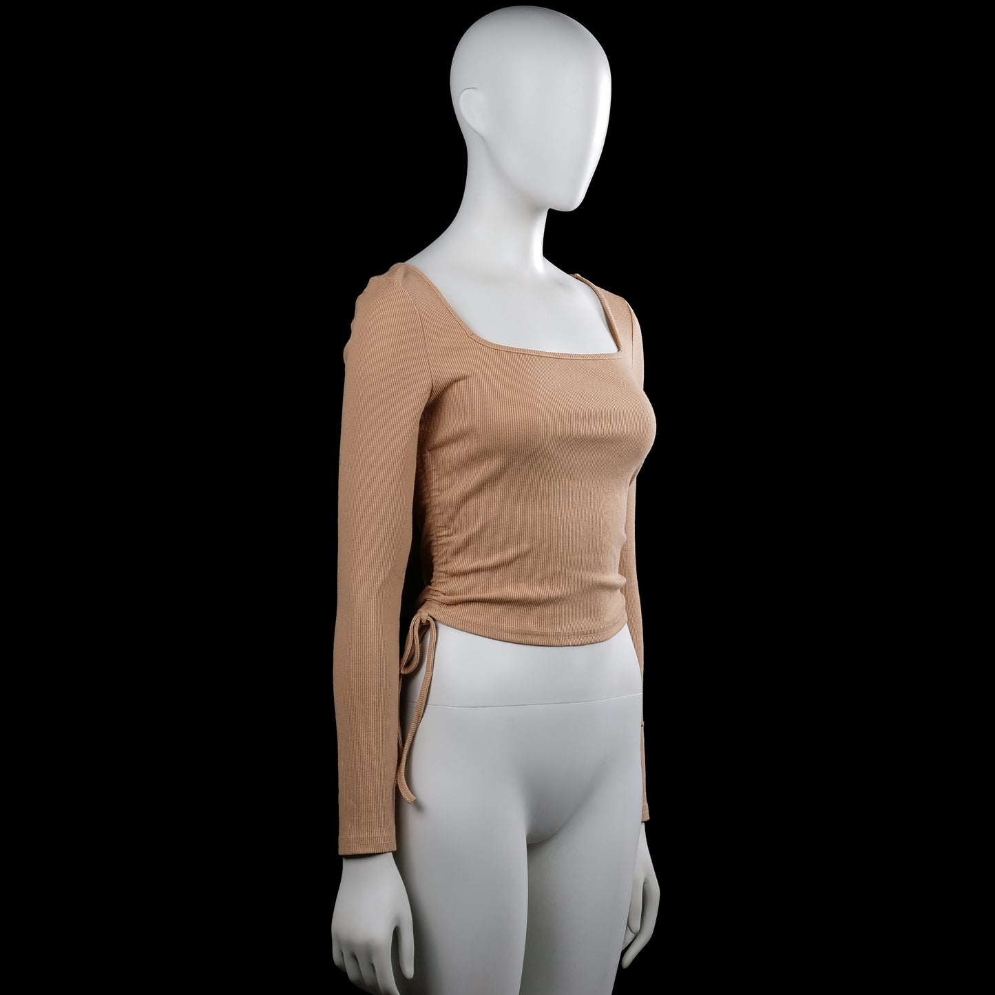 Long-sleeve top - Camel - Size S