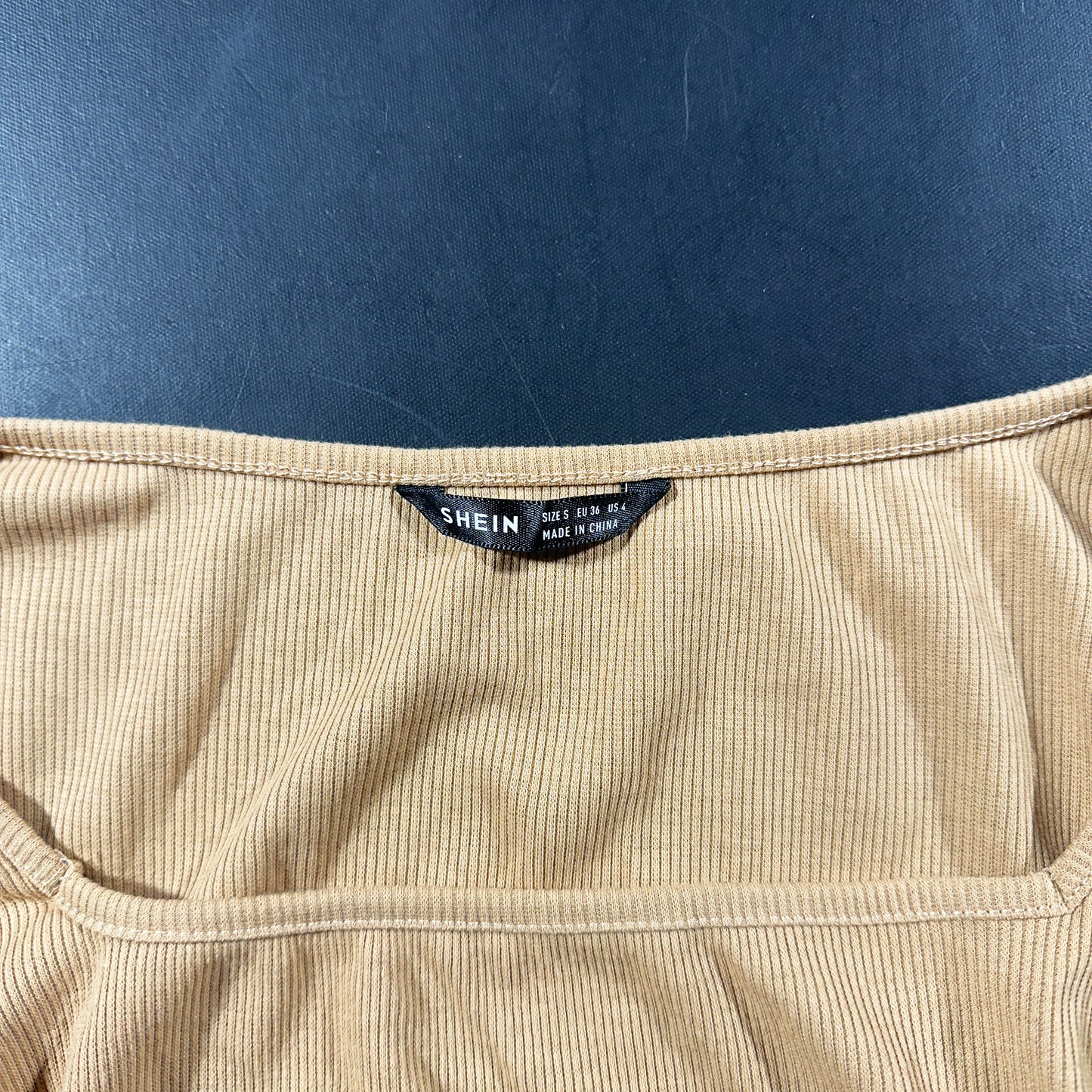Long-sleeve top - Camel - Size S