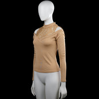 Long-sleeve top - Camel - Size S
