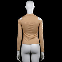 Long-sleeve top - Camel - Size S