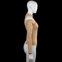 Long-sleeve top - Camel - Size S