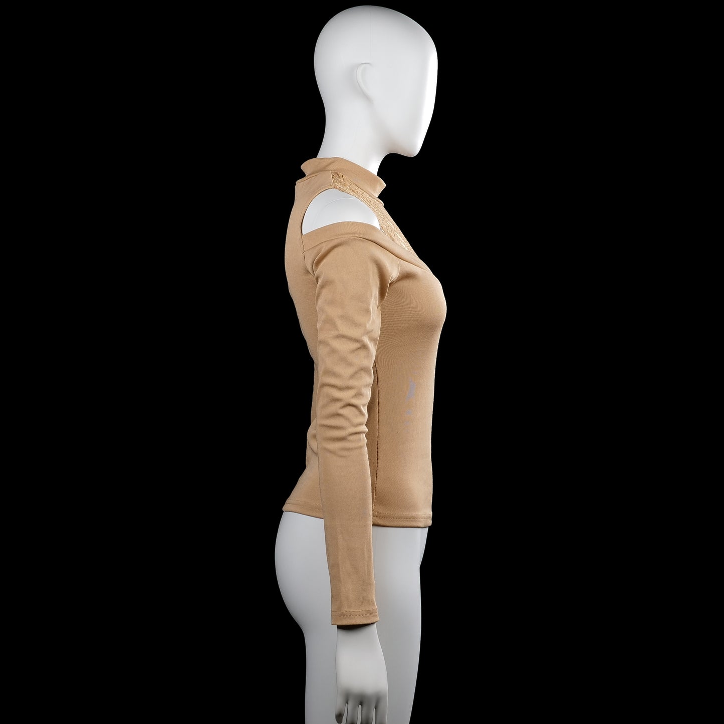 Long-sleeve top - Camel - Size S