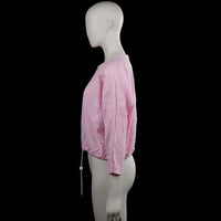 Long-sleeve top - Pink & White - Size L
