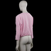 Long-sleeve top - Pink & White - Size L