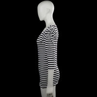 Long-sleeve top - White & Black - Size M
