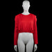 Primark - Long-sleeve top - Red - Size S - Red solid top with a round neck and long sleeves. Features plain cuffs and an elastic hem.