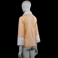 Long-sleeve top - Beige & White - Size 42
