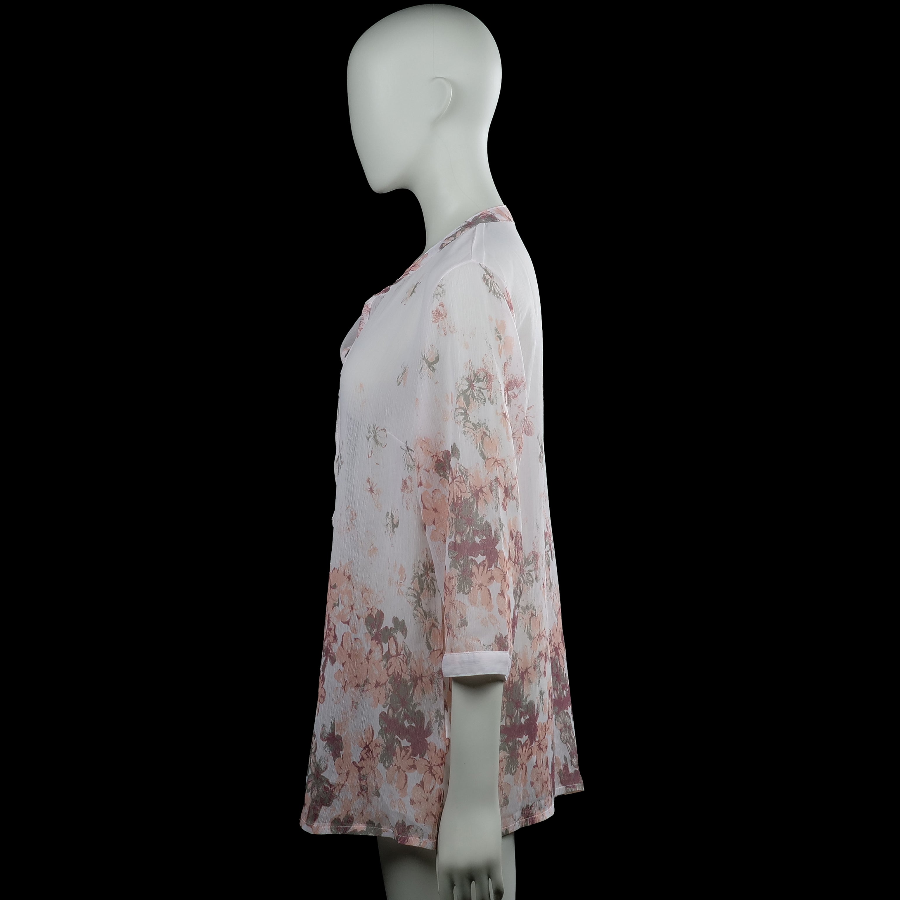 Tunic - White & Pink - Size 40