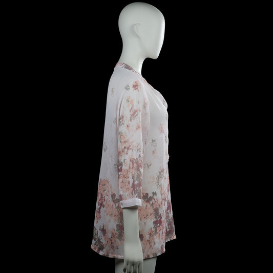 Tunic - White & Pink - Size 40