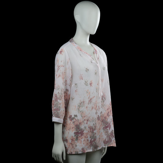 Tunic - White & Pink - Size 40