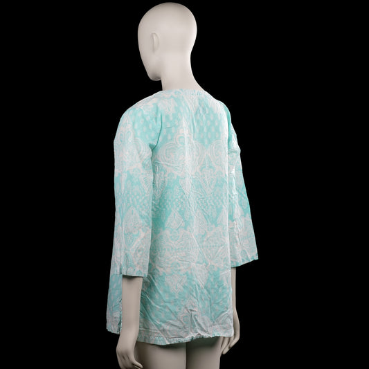 Tunic - Turquoise & White - Size 42