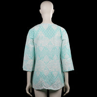 Tunic - Turquoise & White - Size 42
