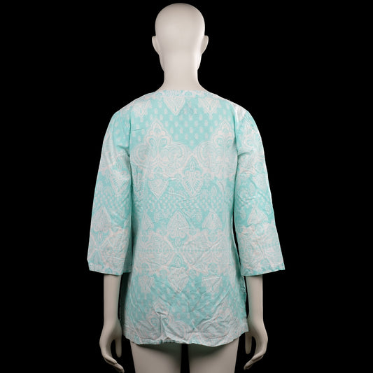 Tunic - Turquoise & White - Size 42