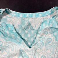 Tunic - Turquoise & White - Size 42