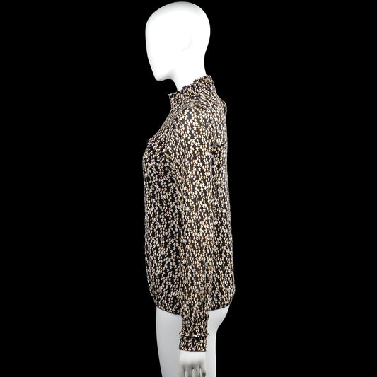 Long-sleeve top - Black & White - Size M