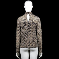Long-sleeve top - Black & White - Size M