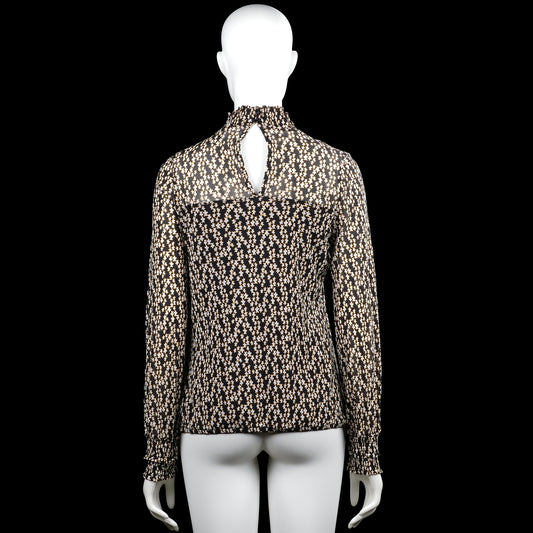 Long-sleeve top - Black & White - Size M