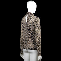 Long-sleeve top - Black & White - Size M