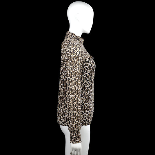 Long-sleeve top - Black & White - Size M