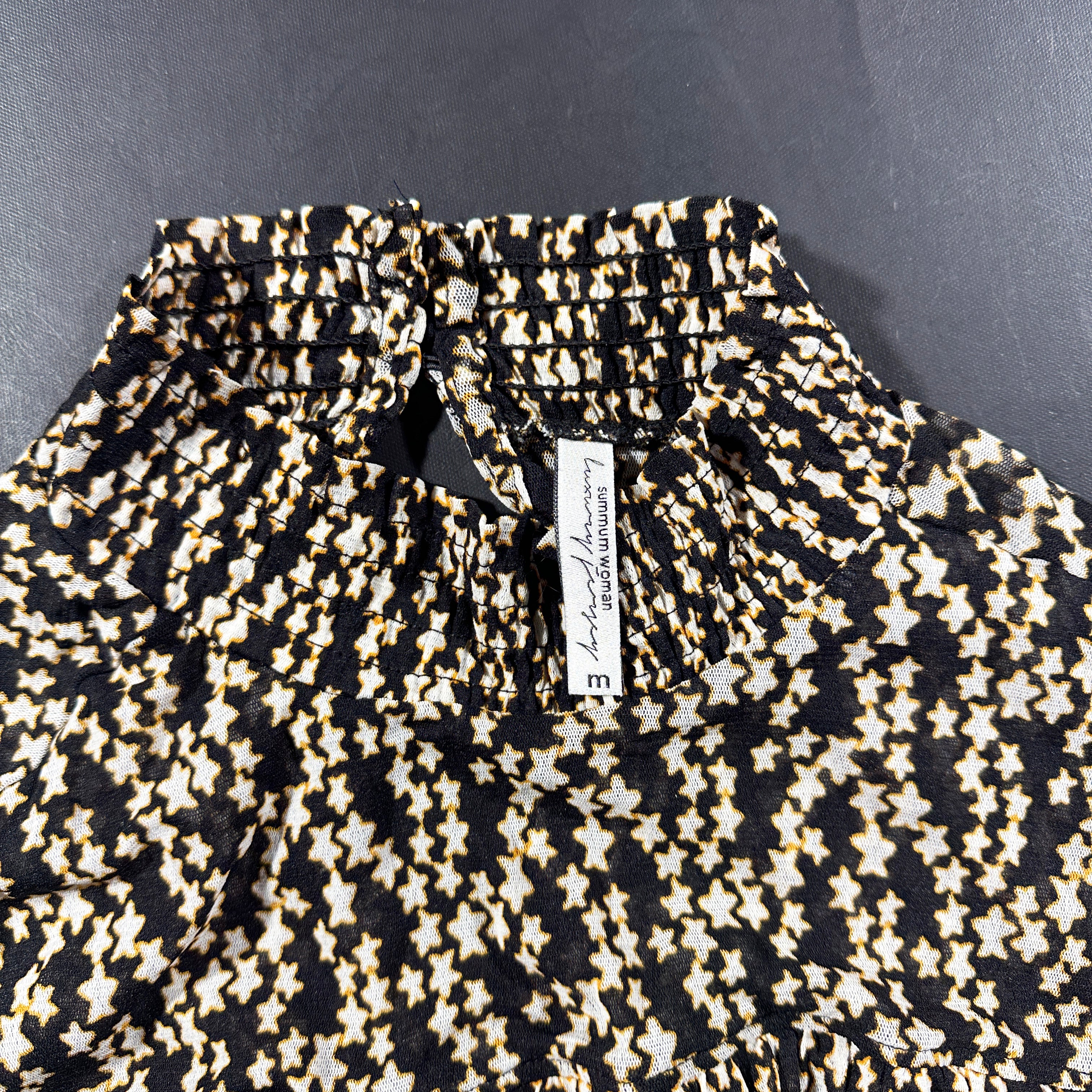 Long-sleeve top - Black & White - Size M