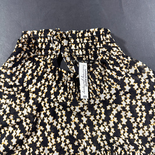 Long-sleeve top - Black & White - Size M