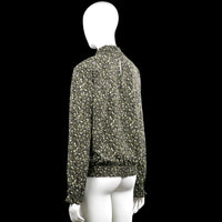Blouse - Olive & White - Size 40