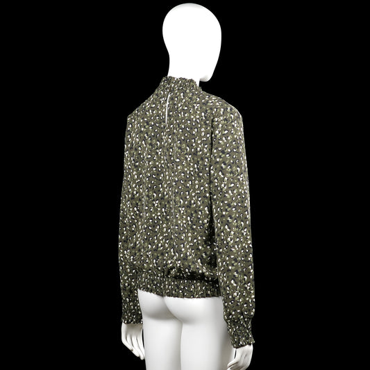 Blouse - Olive & White - Size 40