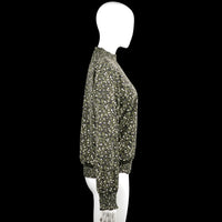 Blouse - Olive & White - Size 40