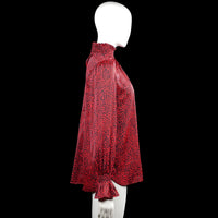 Blouse - Red & Black - Size S