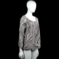 Blouse - Light Gray & Dark Gray - Size M