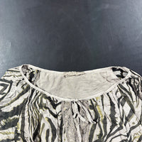 Blouse - Light Gray & Dark Gray - Size M