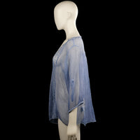 Tunic - Light Blue & White - Size L