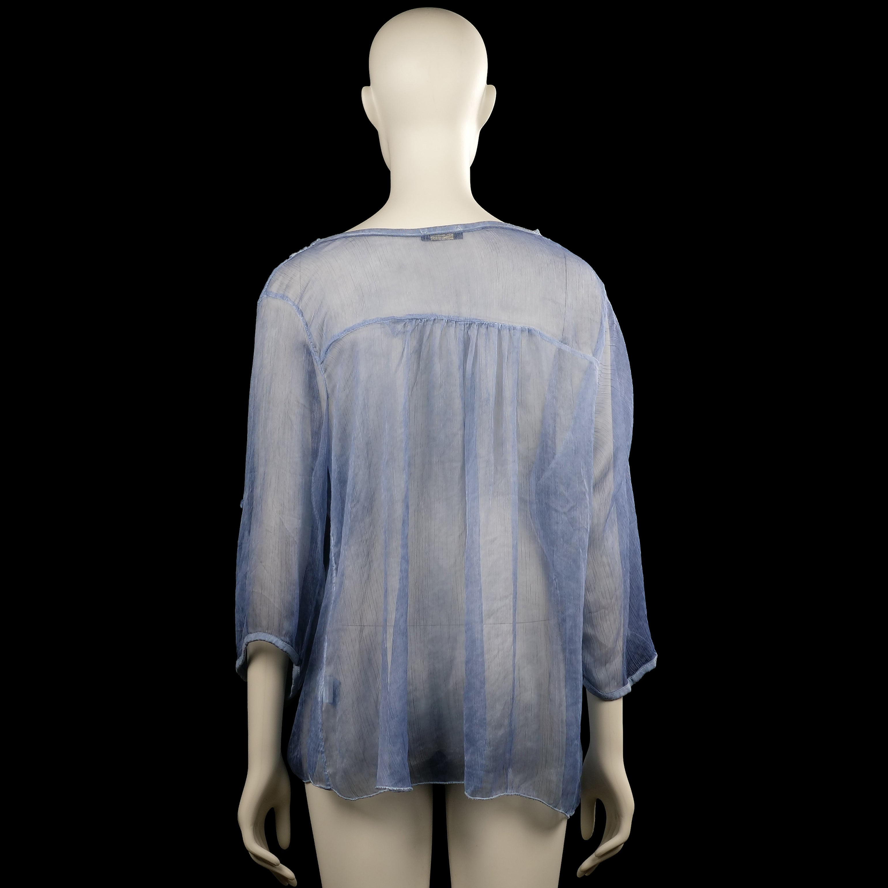 Tunic - Light Blue & White - Size L