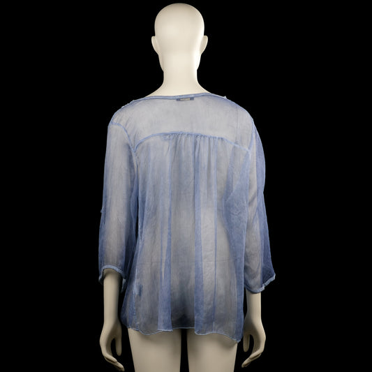 Tunic - Light Blue & White - Size L