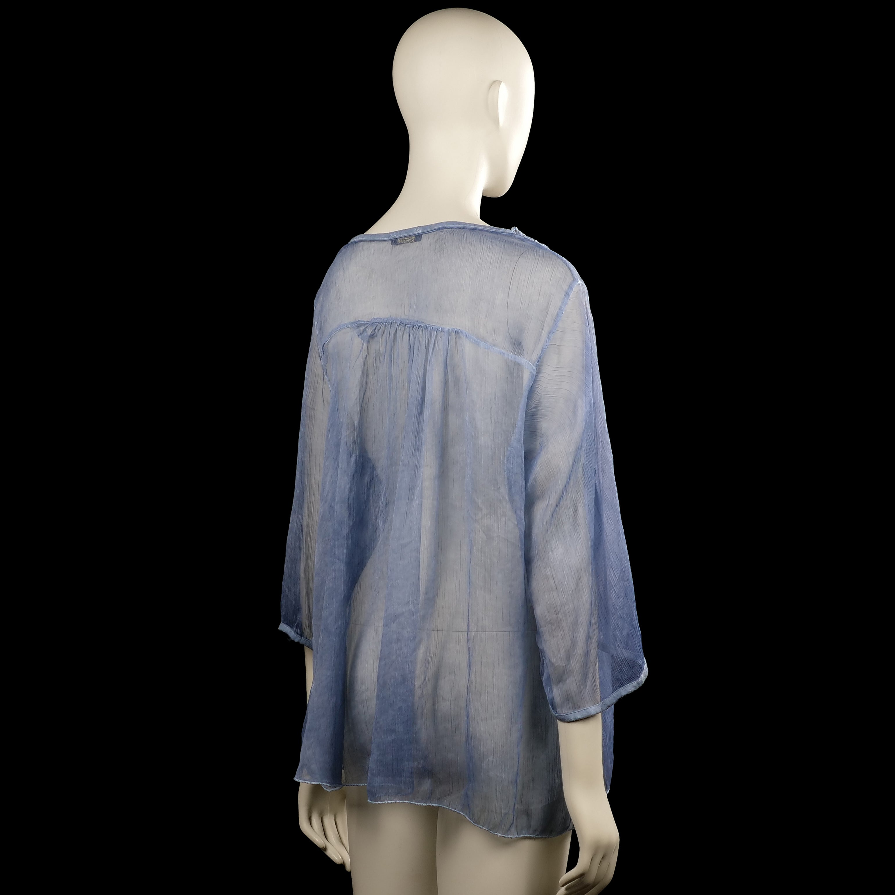 Tunic - Light Blue & White - Size L