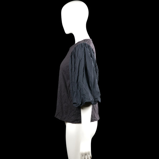 Blouse - Charcoal & Black - Size M