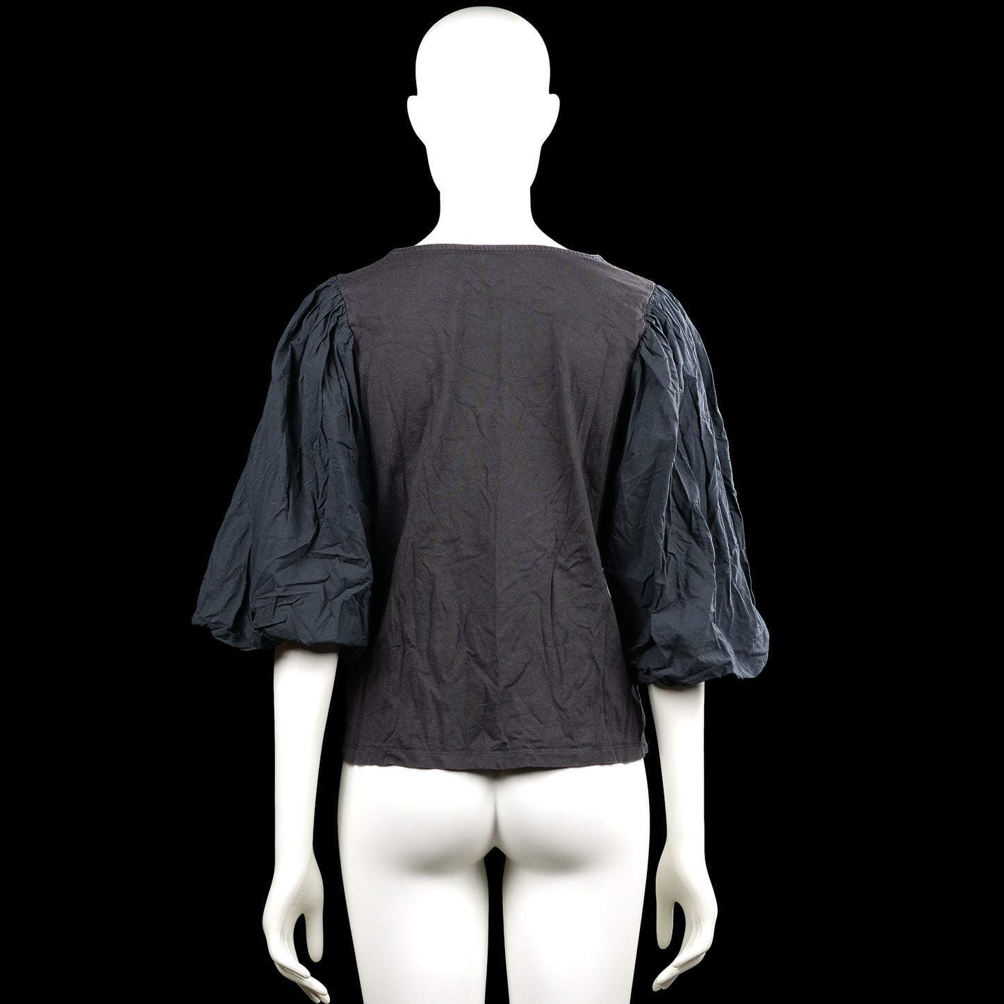 Blouse - Charcoal & Black - Size M