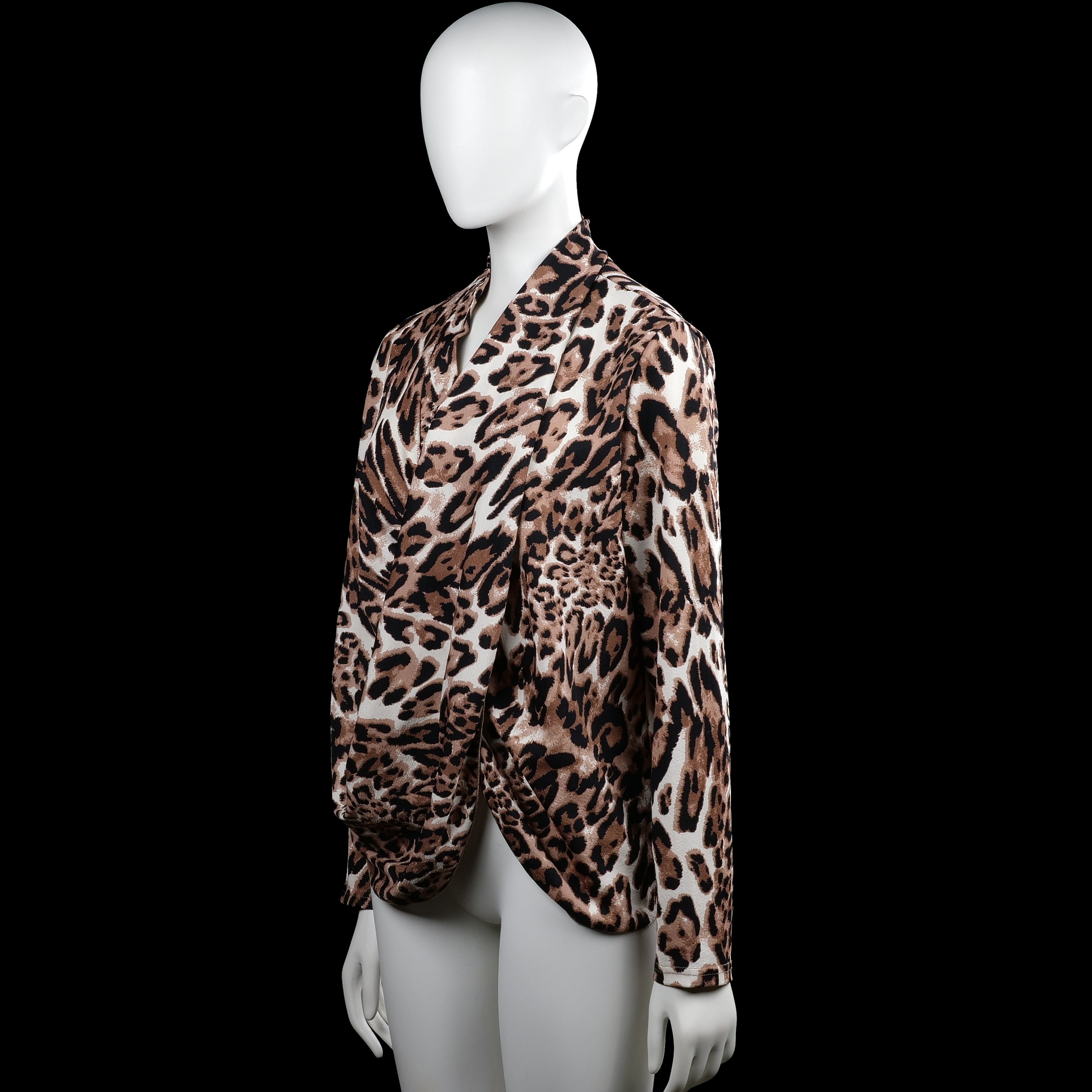 Blouse - Brown & Black - Size M