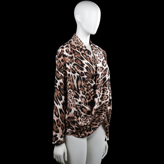 Blouse - Brown & Black - Size M