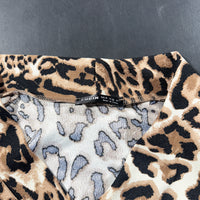 Blouse - Brown & Black - Size M