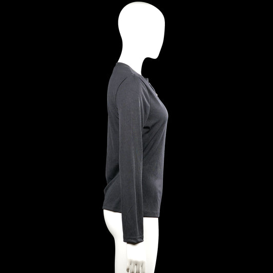 Long-sleeve top - Charcoal - Size L - (NEW)