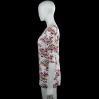 Tunic - Ivory & Pink - Size L