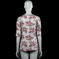 Tunic - Ivory & Pink - Size L