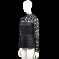 Blouse - Black & White - Size S