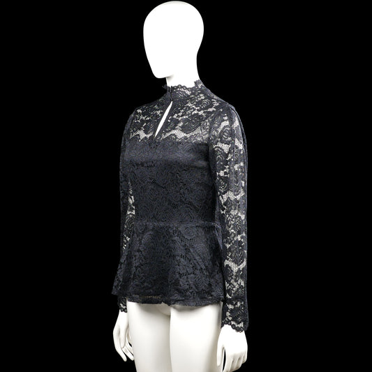 Blouse - Black & White - Size S