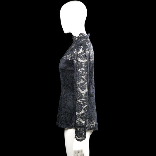 Blouse - Black & White - Size S