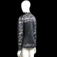 Blouse - Black & White - Size S